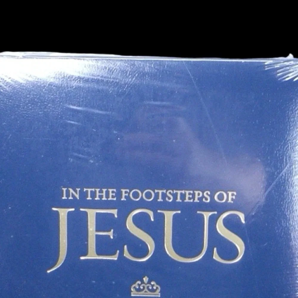 In the Footsteps of Jesus National Geographic Book Leather Cover‎ New Sealed